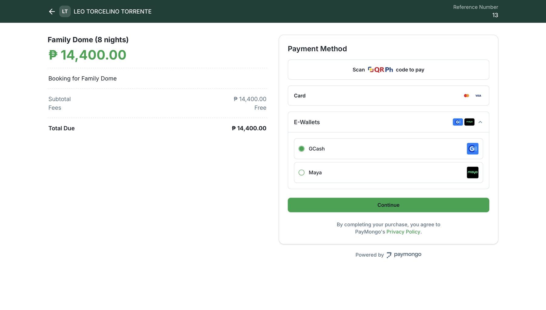 PayMongo payment methods: QR Ph, card, GCash and Maya