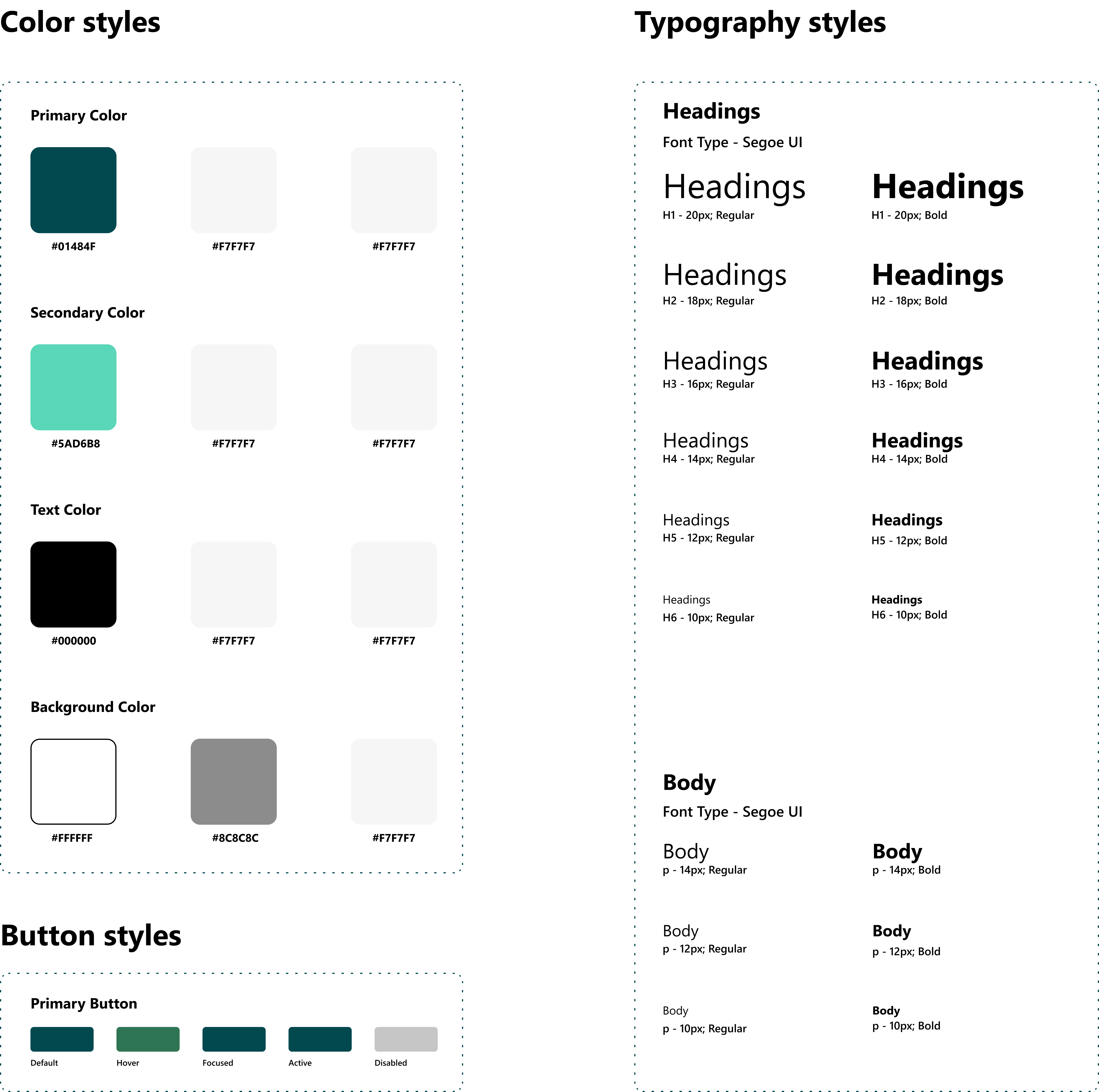 Design System - Complete style guide with color palette, typography, and UI components